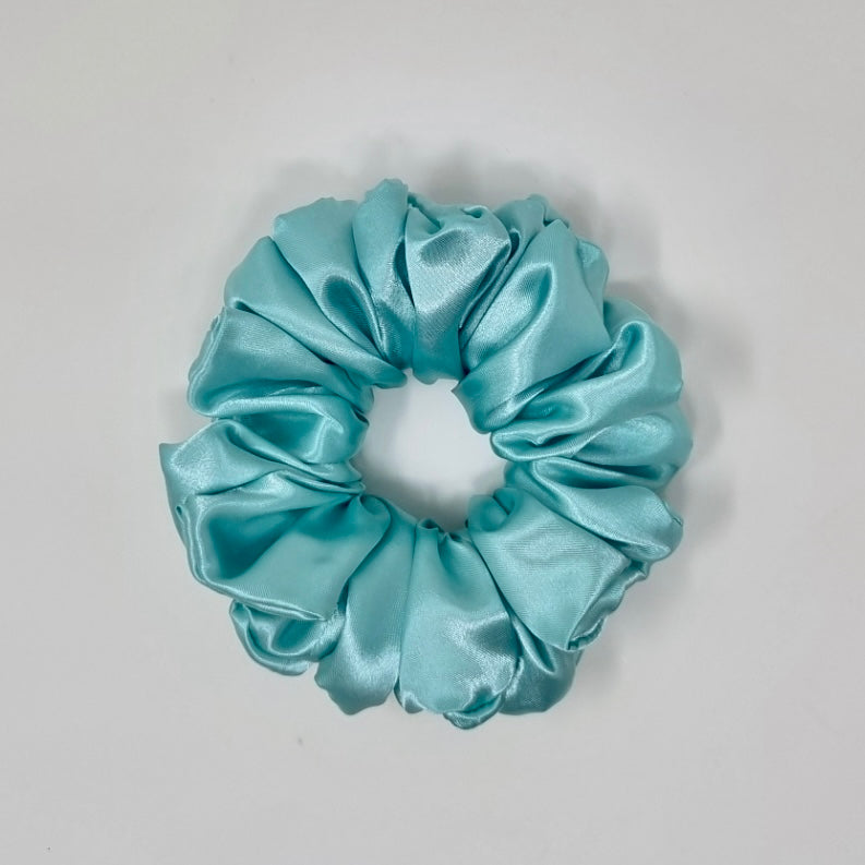 Silky Satin Scrunchie Mint Green