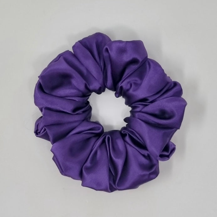 Satin Purple Scrunchie