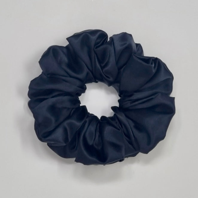 Satin Black Scrunchie