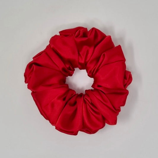 Satin Ruby Red Scrunchie