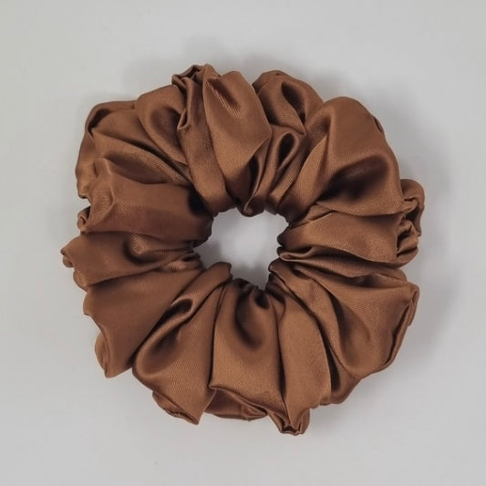 Satin Bronze Scrunchie