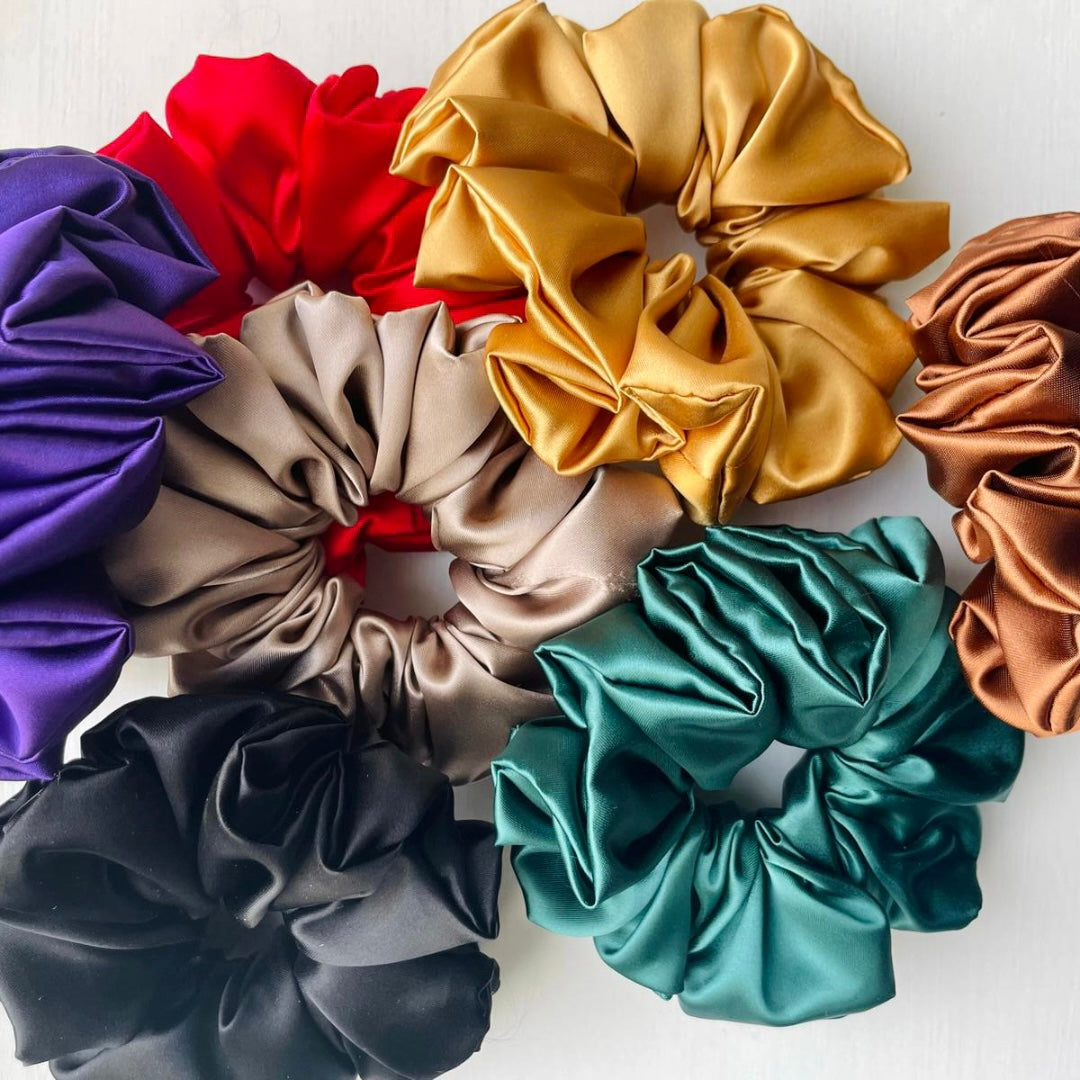 Satin Champagne Scrunchie