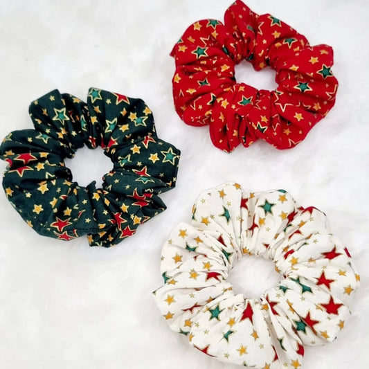 Christmas Cotton Scrunchies