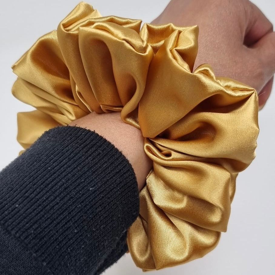 Satin Gold Scrunchie